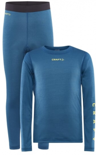 Craft CORE Warm Baselayer dětský set Barva: Modrá, Velikost: 110