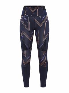 Craft Pro charge block kalhoty dámské Barva: tmavě modrá se vzorem, Velikost: XXL