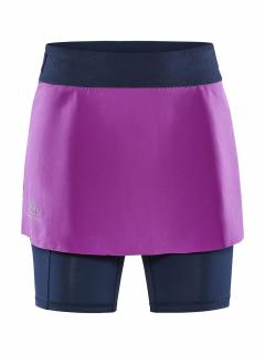 Craft PRO Trail 2in1 sukně dámské Barva: Fialová, Velikost: L