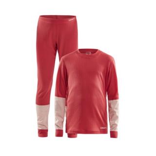 Craft Set Baselayer Junior set dětský Barva: červená s růžovou, Velikost: 122