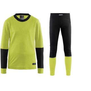 Craft Set Baselayer Junior set dětský Barva: žlutá/černá, Velikost: 98