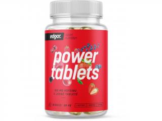 Edgar Power Tablets berries energetické tablety Balení: 30 tablet