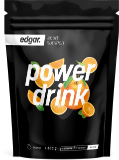 Edgar Powerdrink energetický nápoj Balení: 1 500 g, Příchuť: Pomeranč