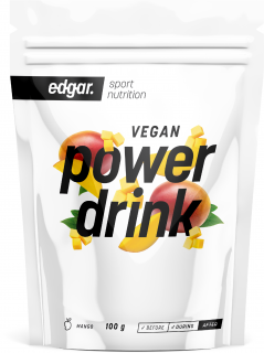 Edgar Powerdrink energetický nápoj Balení: 100 g, Příchuť: Mango Vegan