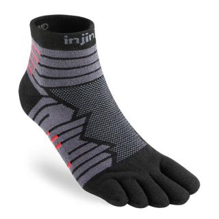 Injinji Ultra Run Mini Crew unisex prstové ponožky Barva: onyx, Velikost: L