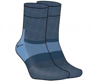 Inov-8 Active Merino+ High navy melange ponožky Velikost: L
