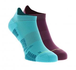 Inov-8 Trailfly Sock Low teal purple ponožky Velikost: L