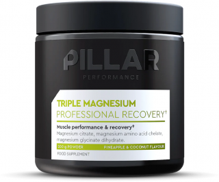 PILLAR Performance Triple Magnesium Powder prášek 200 g Balení: 200 g sklenička, Příchuť: Ananas & kokos