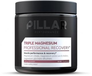 PILLAR Performance Triple Magnesium Powder prášek 200 g Balení: 200 g sklenička, Příchuť: Lesní plody