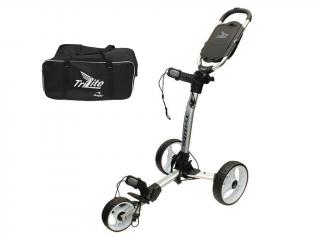 AXGLO TriLite golfový vozík šedo-bílý + transport bag  + Dárková krabička týček