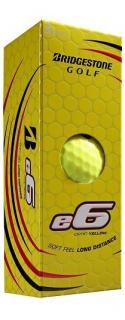 BRIDGESTONE e6 golfové míčky - žluté (3 ks)