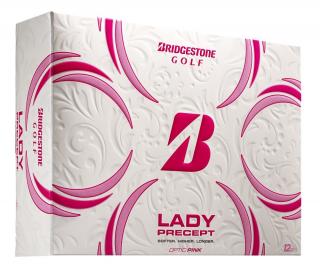 BRIDGESTONE Precept Lady dámské golfové míčky - růžové (12 ks)