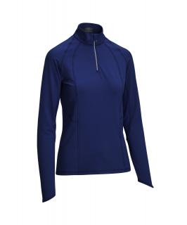 CALLAWAY 1/4 Zip Sun Protection dámské tričko modré Velikost oblečení: S