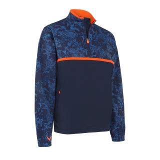 CALLAWAY Abstract Camo Printed Wind 1/4 Zip pánská bunda modrá Velikost oblečení: XL