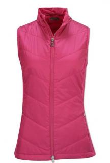 CALLAWAY Chevron Quilted dámská vesta růžová Velikost oblečení: L