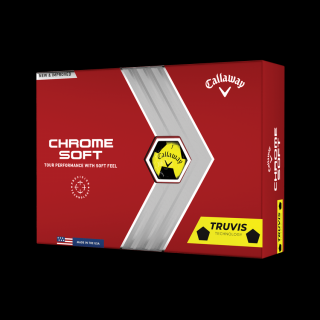 CALLAWAY Chrome Soft Truvis golfové míčky žluto-černé (12 ks)