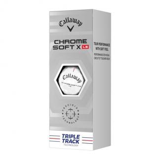 CALLAWAY Chrome Soft X LS Triple Track golfové míčky (3 ks)