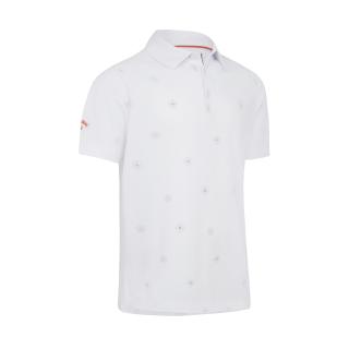 CALLAWAY Classic Foulard Print pánské tričko bílé Velikost oblečení: M
