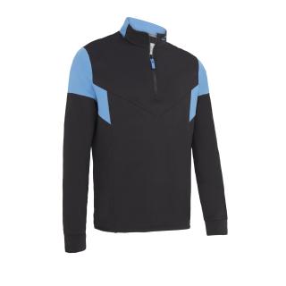 CALLAWAY Colour Block pánská mikina černo-modrá Velikost oblečení: L