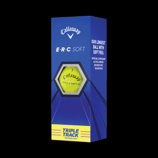 CALLAWAY ERC Soft Triple Track golfové míčky - žluté (3 ks)