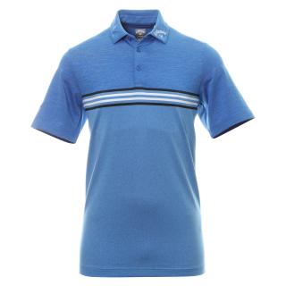 CALLAWAY Heathered Chest Stripe pánské tričko modré Velikost oblečení: L