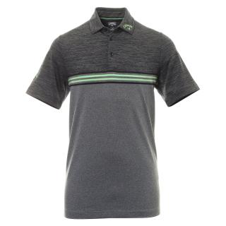 CALLAWAY Heathered Chest Stripe pánské tričko šedé Velikost oblečení: L