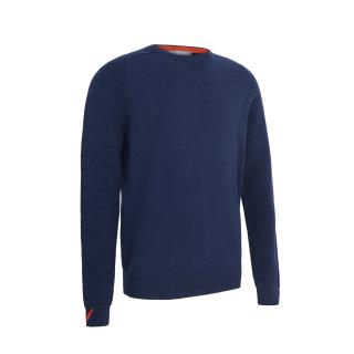 CALLAWAY LS Ottman Texture Block pánský svetr modrý Velikost oblečení: XL