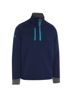 CALLAWAY Midweight Textured 1/4 pánská mikina modrá Velikost oblečení: XXL