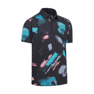 CALLAWAY Oustside the Lines Print pánské tričko černé Velikost oblečení: XL