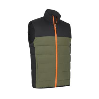 CALLAWAY Premium Down Puffer pánská vesta černo-zelená Velikost oblečení: M