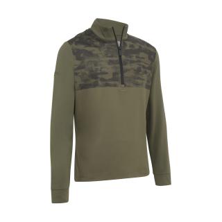CALLAWAY Quarter Zip Camo pánská mikina khaki Velikost oblečení: M