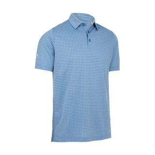 CALLAWAY Soft Touch Micro Print pánské tričko modré Velikost oblečení: XXXL