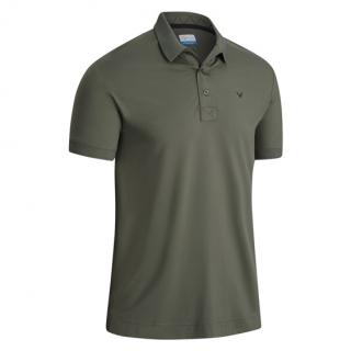 CALLAWAY Solid Ribed pánské tričko zelené Velikost oblečení: L