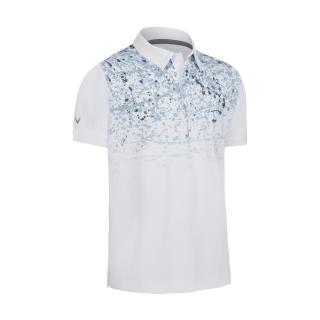 CALLAWAY Splatter Paint Ombre pánskré tričko bílo-šedé Velikost oblečení: XL