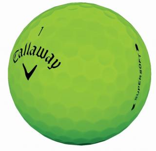 CALLAWAY SuperSoft Matte golfové míčky - zelené (1 ks)