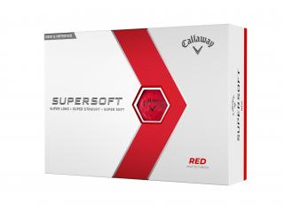 CALLAWAY Supersoft Matte míčky - červené (12 ks)