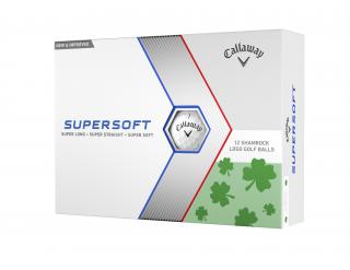 CALLAWAY Supersoft Shamrock golfové míčky bílo-zelené (12 ks)