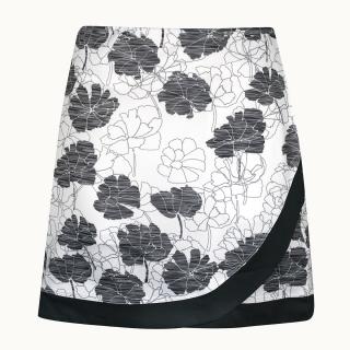 CALLAWAY Texture Floral dámská sukně bílo-šedá Velikost sukní: L