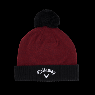 CALLAWAY Tour Authentic Pom zimní čepice červeno-černá