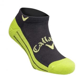CALLAWAY Tour Optidri Low 2 pánské ponožky černo-zelené Velikost ponožek: S/M