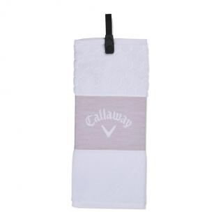 CALLAWAY Trifold Towel ručník bílo-růžový