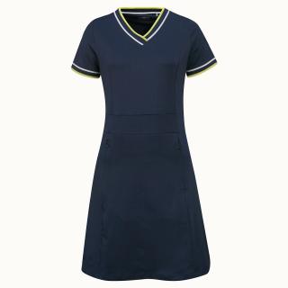 CALLAWAY V-Neck Colorblock dámské šaty modré Velikost oblečení: M