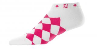 FOOTJOY dámské ponožky Prodry Lightweight Fashion kára růžovo-bílé