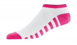 FOOTJOY dámské ponožky Prodry Lightweight Fashion proužek růžovo-bílé