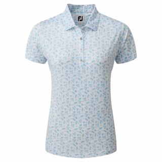 FOOTJOY Floral Print dámské tričko bílé Velikost oblečení: L