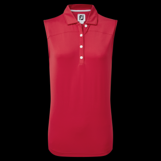 FOOTJOY Mesh Back Sleeveless Lisle dámské tričko červené Velikost oblečení: S