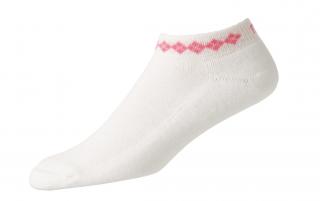 FOOTJOY Pro Dry Lightweight dámské ponožky bílo-růžové