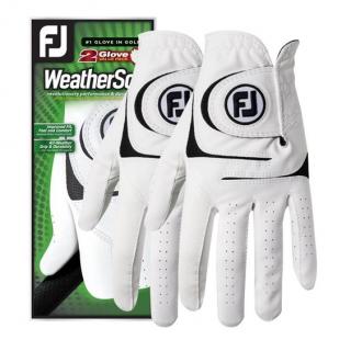 FOOTJOY WeatherSof 2-Pack pánské golfové rukavice na levou ruku Velikost rukavic: L