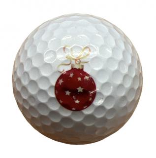 Golfový míček s vánočním potiskem Narozeninový potisk: ozdoba