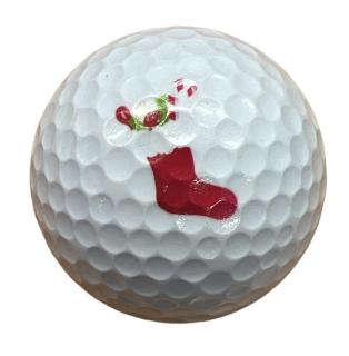 Golfový míček s vánočním potiskem Narozeninový potisk: punčocha